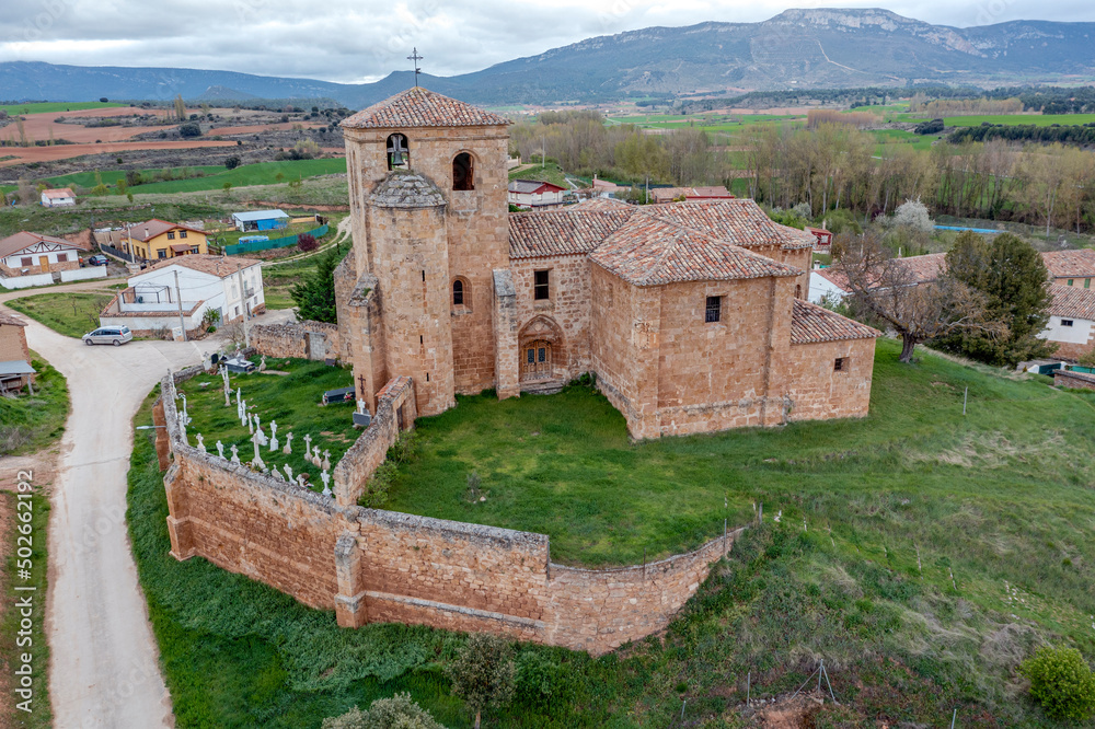 Romanesque church of Santa Cecilia in Hermosilla. built in the twelfth century. Spain