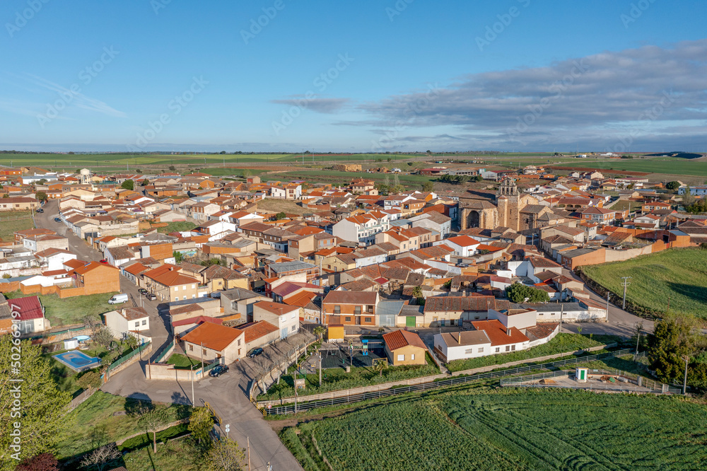 General view of La Hiniesta, a Spanish municipality and town in the province of Zamora, Spain