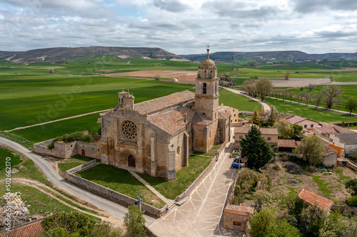 View of Colegiata de Nuestra Se?ora del Manzano Castrojeriz - Spain photo