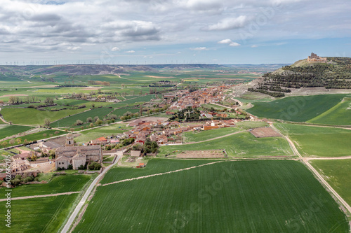 General view of Castrojeriz (province of Burgos, Spain).