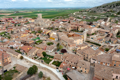 General view of Castrojeriz (province of Burgos, Spain).