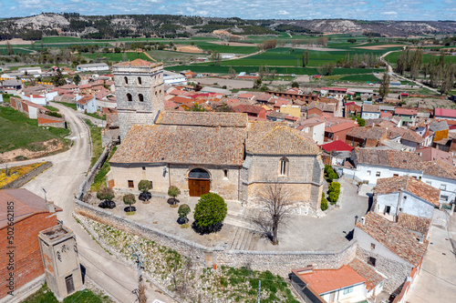 Church of Saint Mames in Encinas de Esgueva, is a municipality in the province of Valladolid, Spain. photo