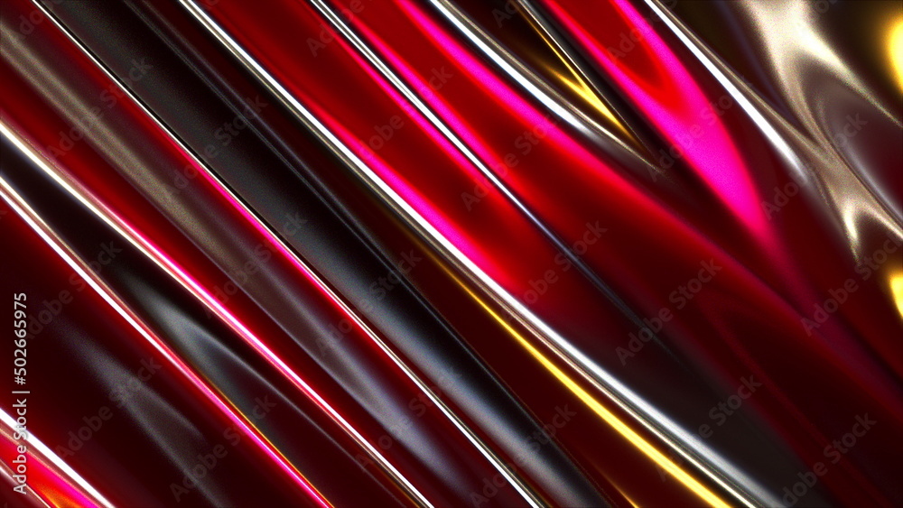 Red curtain. Computer generated 3d render