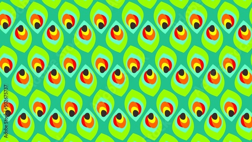 abstract background with peacock feather