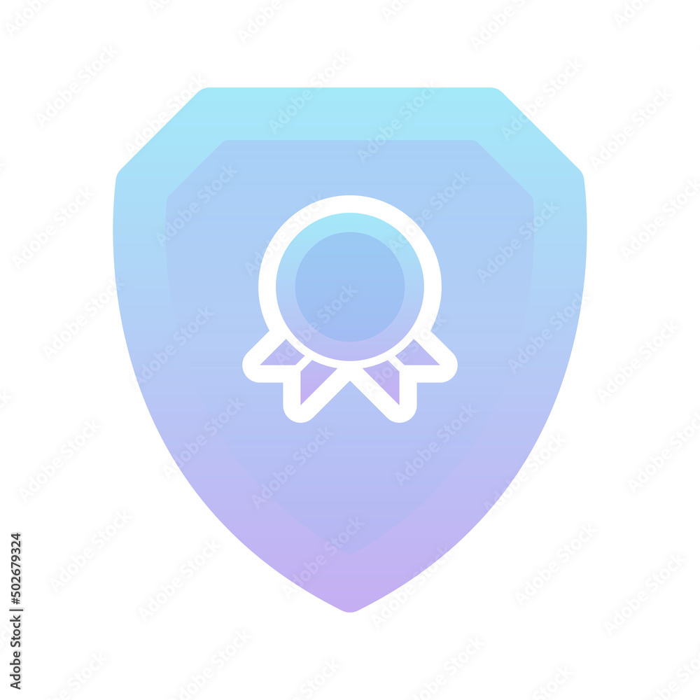 medal shield gradient logo design modern template icon medal shield gradient logo design modern template icon