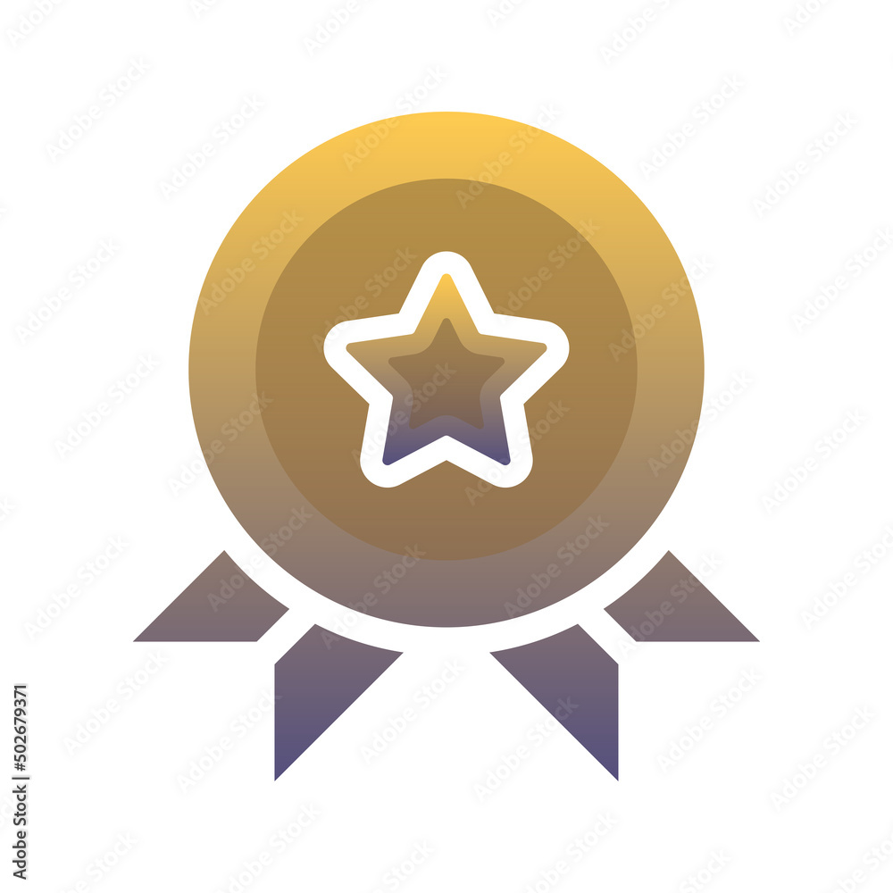 medal star gradient logo design modern template icon medal star gradient logo design modern template icon