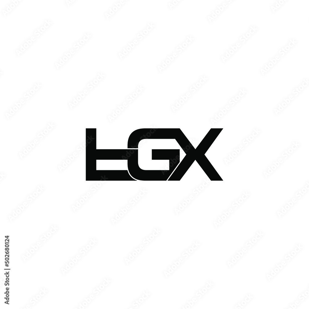 Fototapeta premium tgx letter original monogram logo design