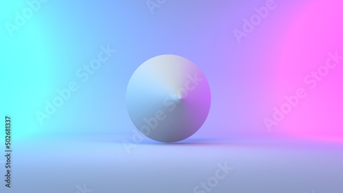 Abstract geometric figures. Three-dimensional dodecahedron pyramid tetrahedron cube rectangular objects  isolated on blue-pink background with empty space. 3D render High resolution