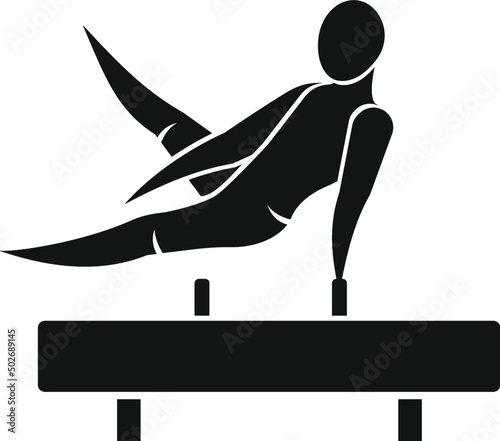 silhouette of a person exercising wooden horse athletics gym fitness athlete