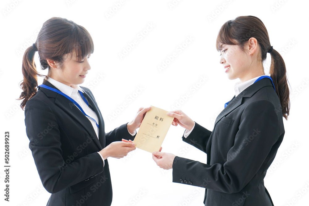 Young woman salary image