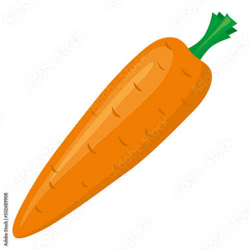 Cartoon carrot icon