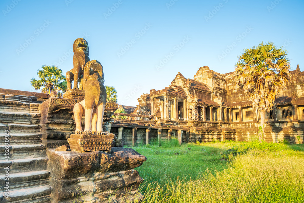 Obraz premium Cambodia is a country located in the southern portion of the Indochinese Peninsula in Southeast Asia. It is 181,035 square kilometers (69,898 square miles) in area