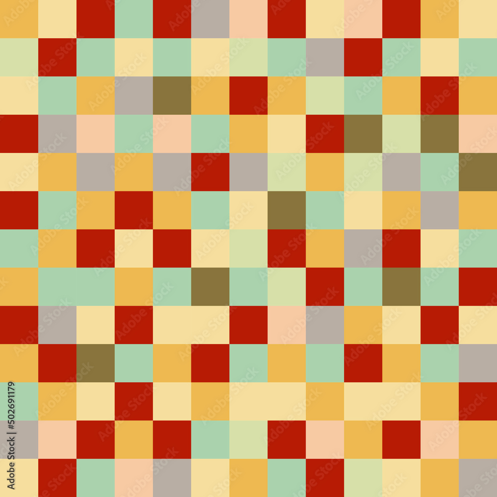 Seamless mosaic background in warm tones Seamless mosaic background in warm tones