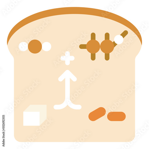 breadbaking flat icon photo