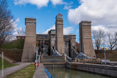 Fototapeta Peterborough Lift Lock on the Trent-Severn Waterway, a National Historic Site