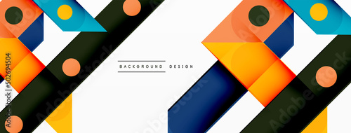 Color overlapping stripes background. Colorful lines composition for wallpaper, banner, background or landing