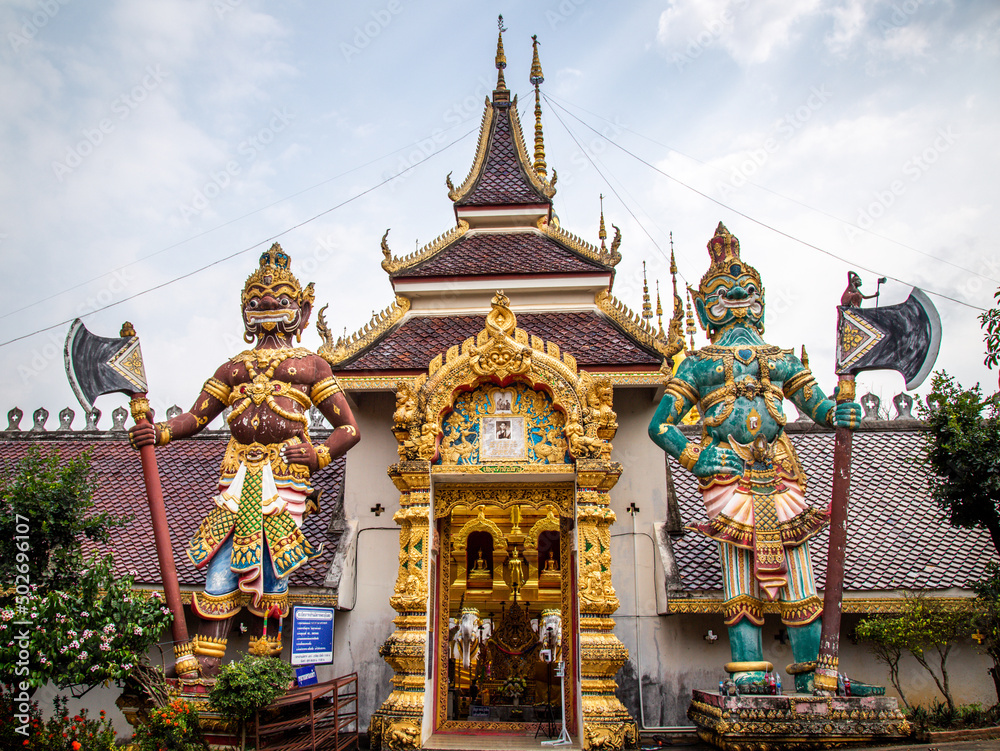 Wat Phrathat Suthon Mongkhon Khiri temple complex in Phrae, Thailand