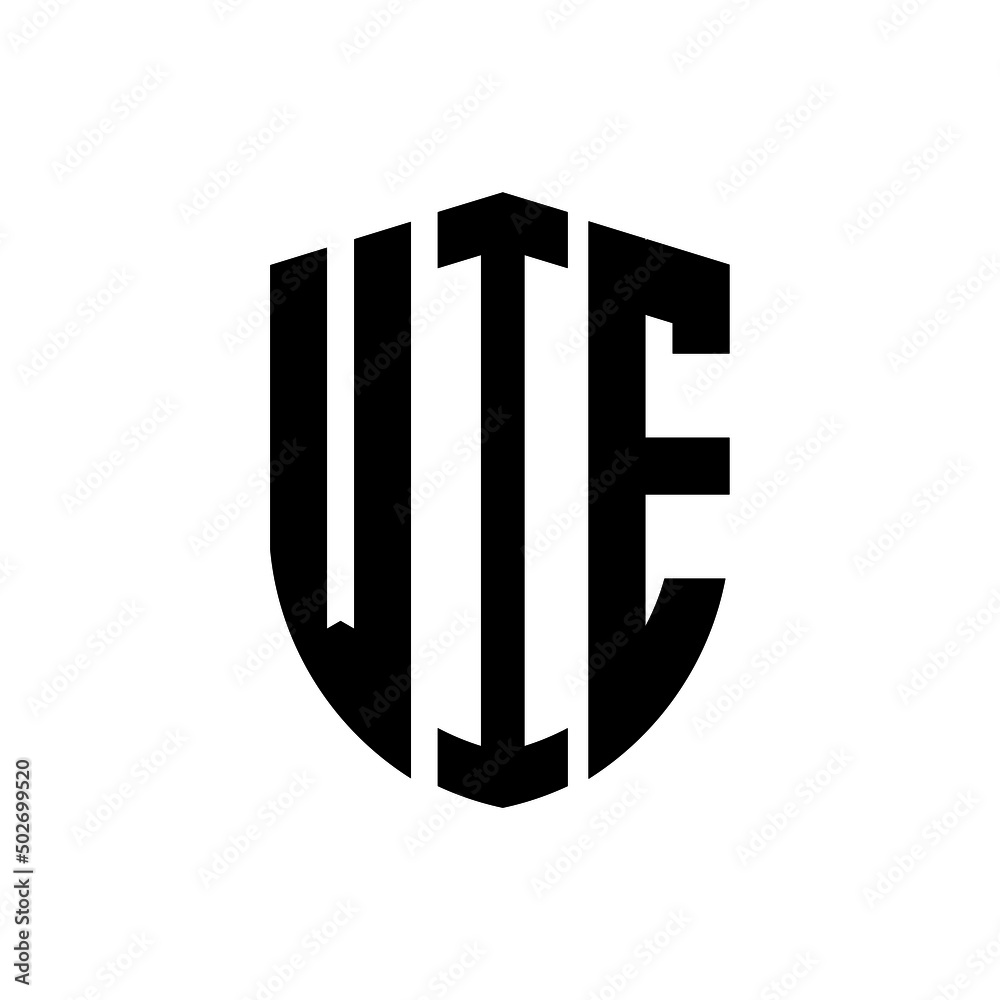 WIE letter logo design. WIE modern letter logo with black background. WIE creative  letter logo. simple and modern letter logo. vector logo modern alphabet font overlap style. Initial letters WIE   - obrazy, fototapety, plakaty 