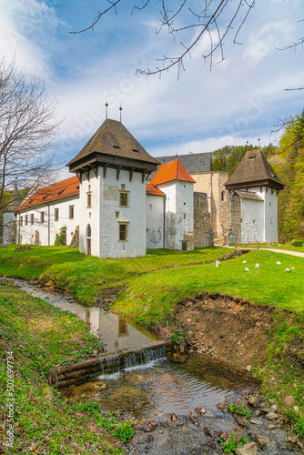 Žiče Charterhouse (German: Kartäuserkloster Seiz) was a Carthusian monastery or Charterhouse in the narrow valley of Žičnica Creek, also known as Saint John the Baptist Valley