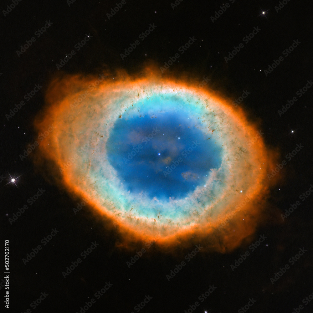 Fototapeta premium Planetary nebula M57. Ring Nebula in the constellation of Lyra. Elements of this picture furnished by NASA