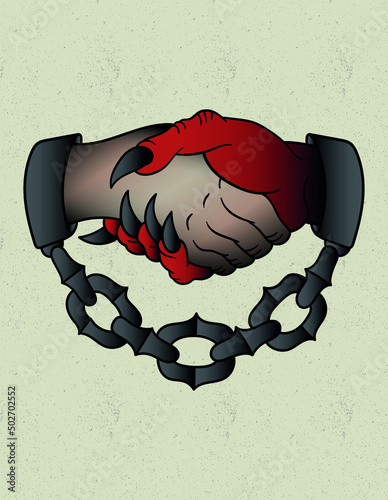 down with my demons tattoo art