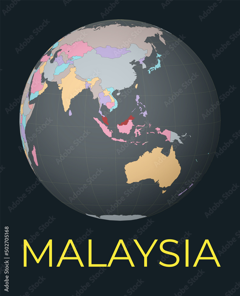 World Map Centered To Malaysia Red Country Highlighted Satellite 1000 F 502705168 R3CIKHlxBpOl4PwK4QWzC8V8di28s7oU