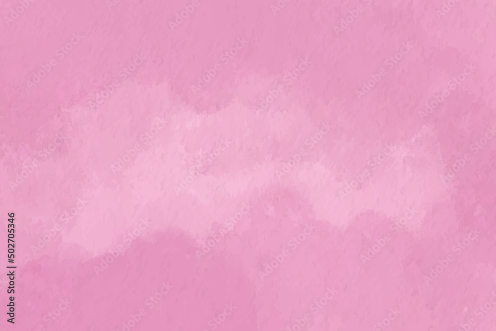 Abstract pink hand drawn watercolor paint background