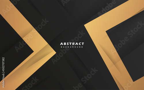 Abstract golden black background