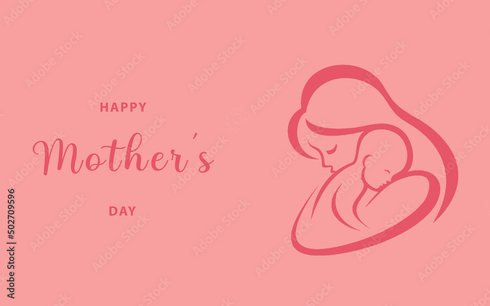 Happy mothers day decoration background. Mother's day greeting card. Mother's day illustration. Happy mothers day decoration background. Mother's day greeting card. Mother's day illustration.