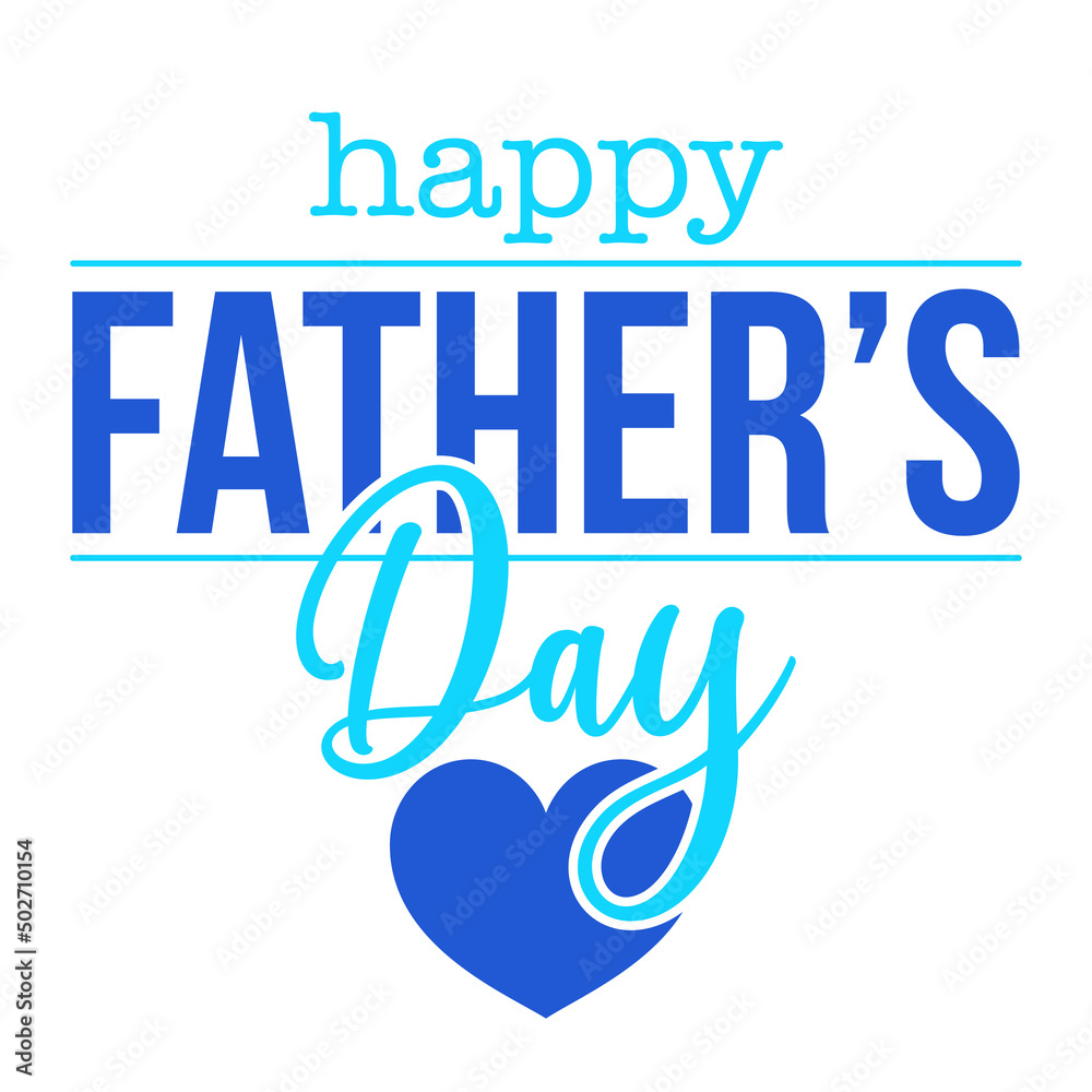 Happy Father’s Day lettering greeting card. Handmade calligraphy vector illustration. Good for posters, textiles, gifts. 