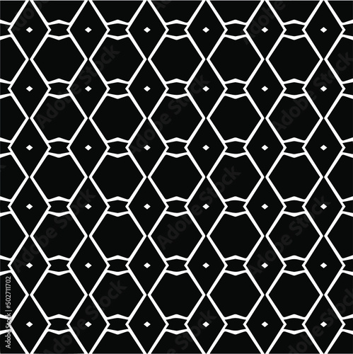 Vector seamless pattern.Simple stylish abstract geometric background. Monochrome image. Black and white color. Design for decor  prints  textile.Design element for prints. 