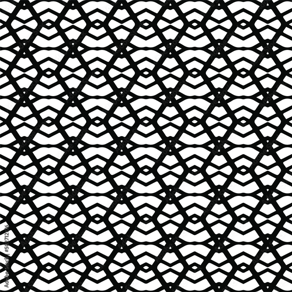 Vector seamless pattern.Simple stylish abstract geometric background. Monochrome image. Black and white color. Design for decor, prints, textile.Design element for prints. Vector seamless pattern.Simple stylish abstract geometric background. Monochrome image. Black and white color. Design for decor, prints, textile.Design element for prints.