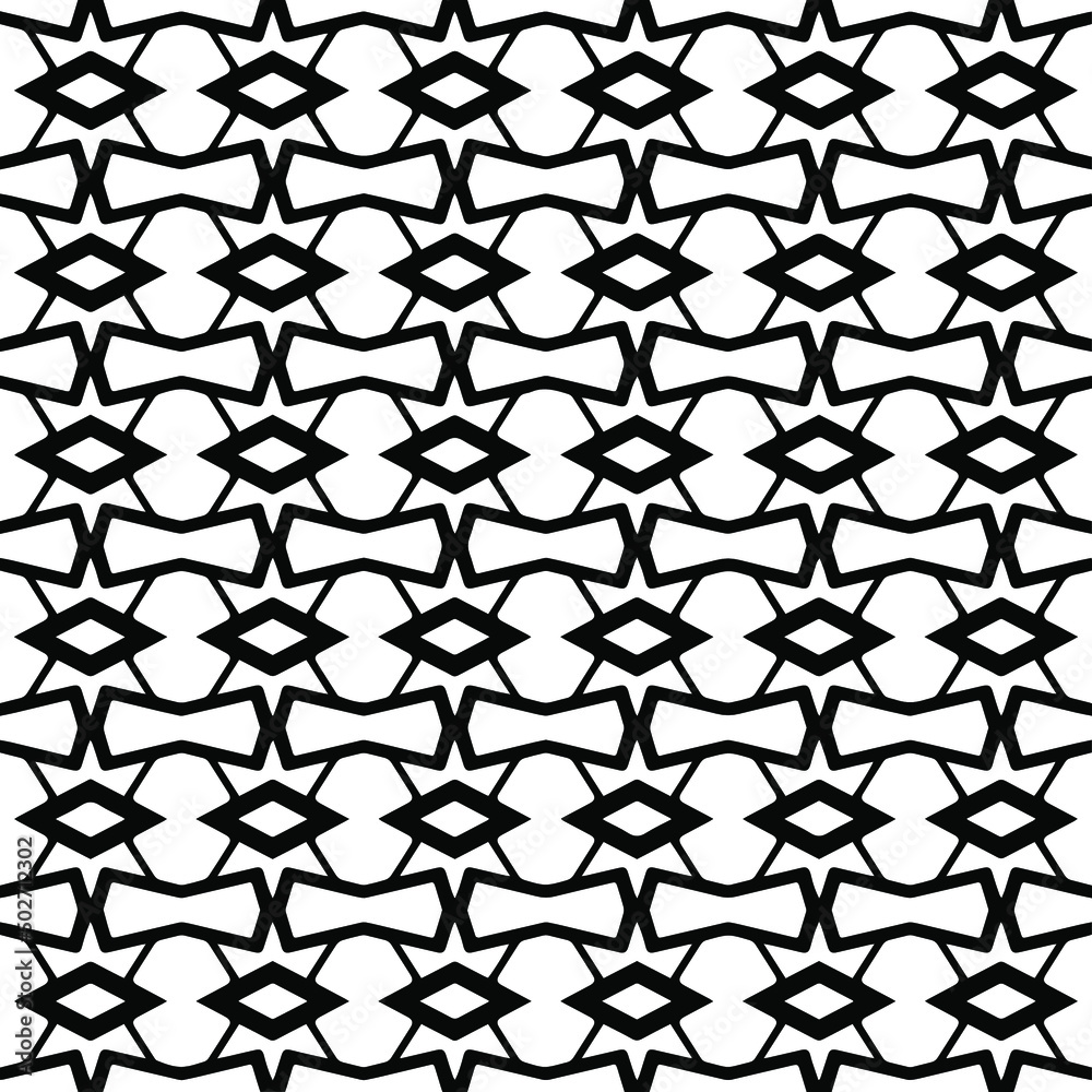 Vector seamless pattern.Simple stylish abstract geometric background. Monochrome image. Black and white color. Design for decor, prints, textile.Design element for prints. Vector seamless pattern.Simple stylish abstract geometric background. Monochrome image. Black and white color. Design for decor, prints, textile.Design element for prints.
