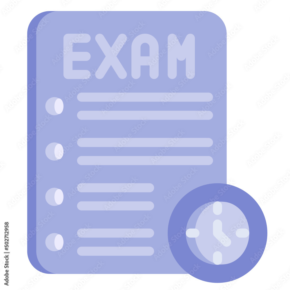 EXAM flat icon,linear,outline,graphic,illustration EXAM flat icon,linear,outline,graphic,illustration