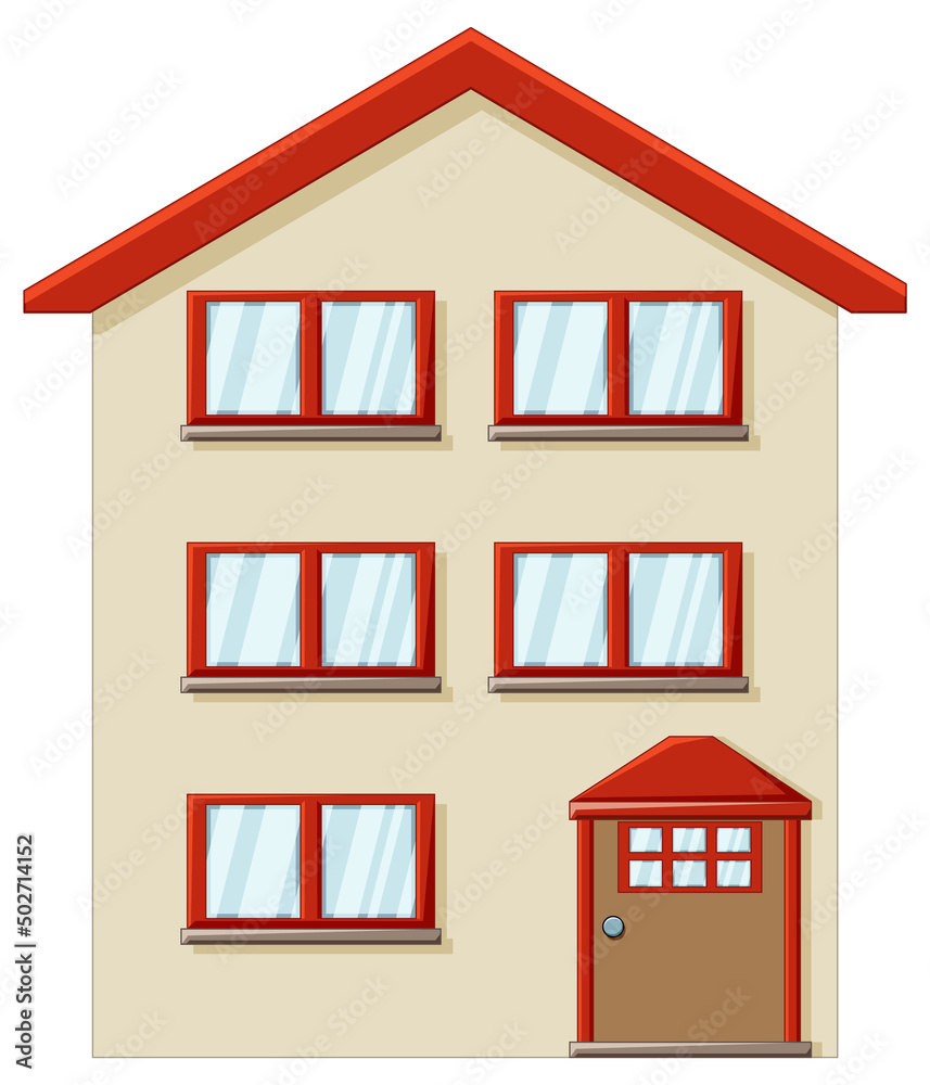 House with red roof House with red roof