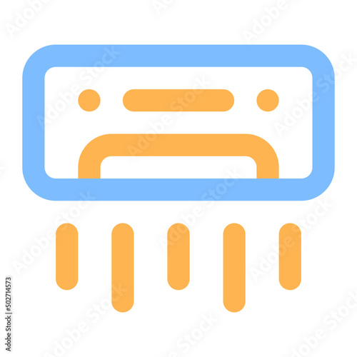 ac colored line icon