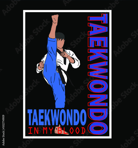 taekwondo karate muaythai iluustration vector