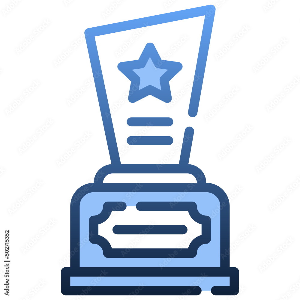 Obraz premium TROPHY Gradient icon,linear,outline,graphic,illustration