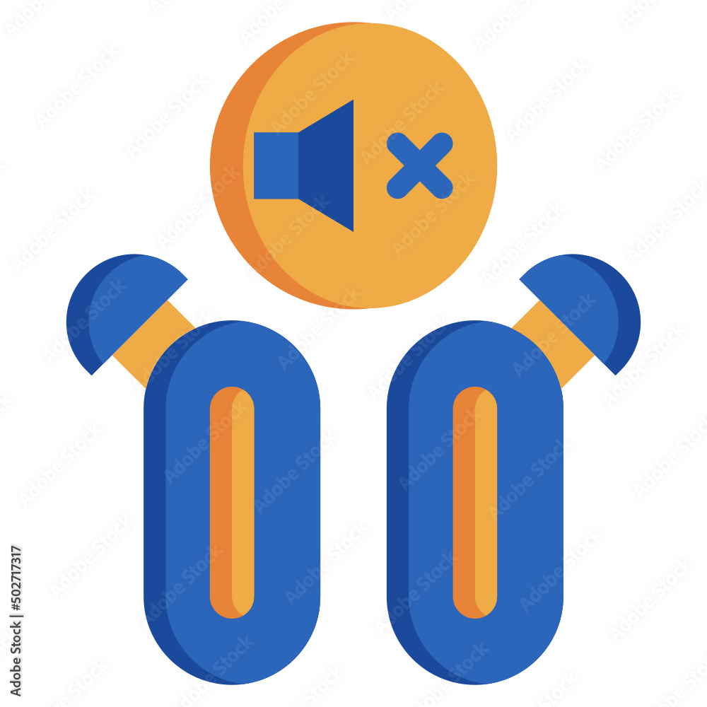 MUTE flat icon,linear,outline,graphic,illustration