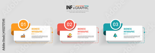 Presentation business infographic template vector. 