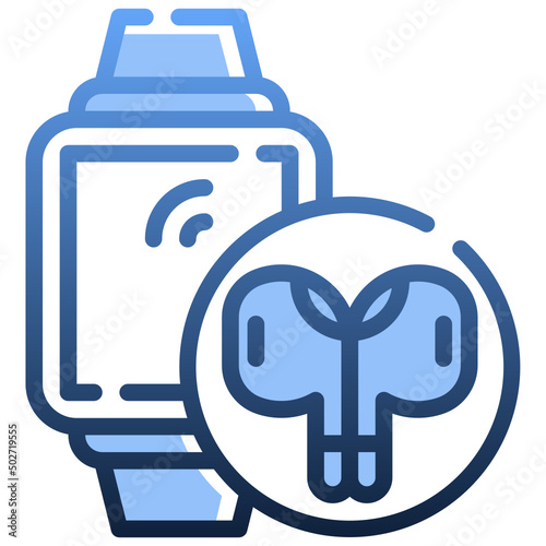 SMART WATCHES Gradient icon,linear,outline,graphic,illustration