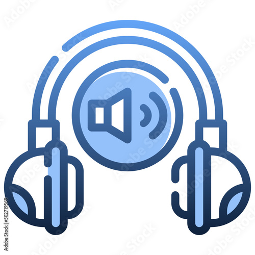 VOLUME Gradient icon,linear,outline,graphic,illustration