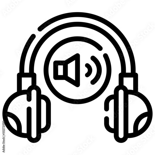 VOLUME line icon,linear,outline,graphic,illustration