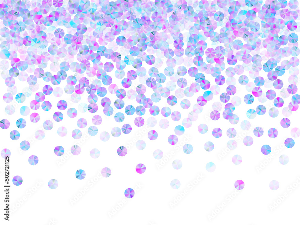 Holographic spangles confetti scatter vector composition. Round shimmering spangle elements holiday glitter top view. Holiday confetti placer twinkling texture. Holographic spangles confetti scatter vector composition. Round shimmering spangle elements holiday glitter top view. Holiday confetti placer twinkling texture.