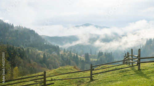 morning in the mountains