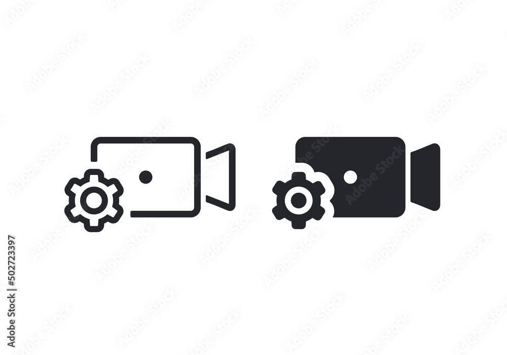 Video gear optimization. Vector illustration Video gear optimization. Vector illustration