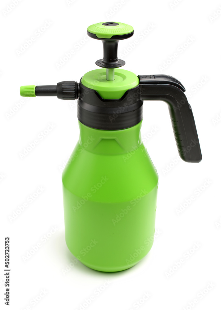 An isolated spray watering can on white background An isolated spray watering can on white background