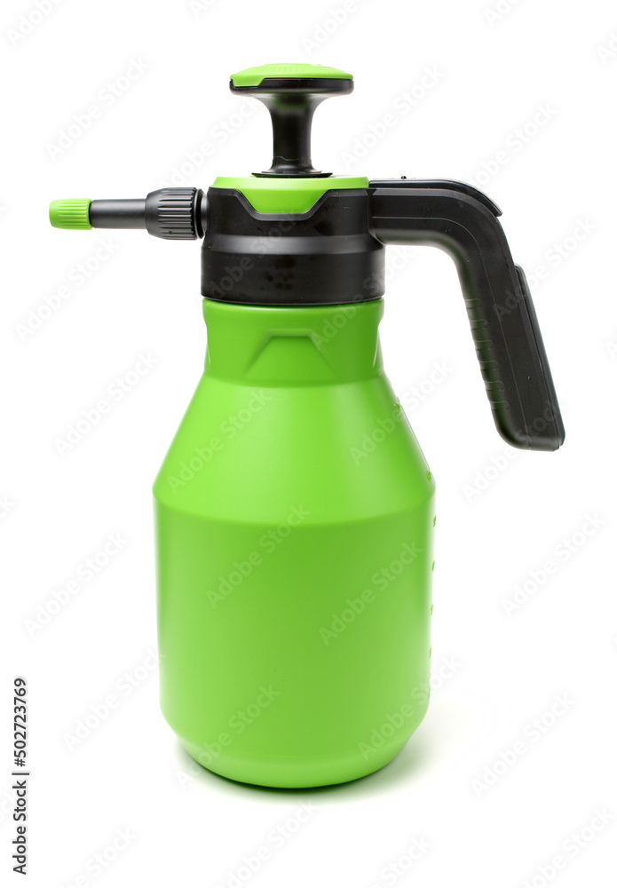 An isolated spray watering can on white background An isolated spray watering can on white background