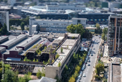 industrial zone in the city