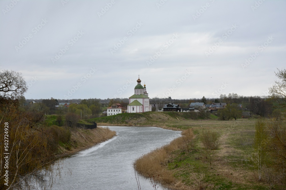 church on the river bank